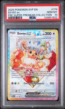 Pokemon Eevee ex Prismatic Evolutions Super-Premium Coll Promo SVP EN 174 PSA 10 - Image 3
