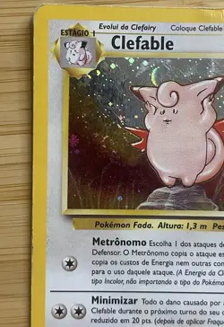 Pokemon CCG- Clefable 1/64- Jungle- Rare- Holo- Portuguese- MP - Image 3