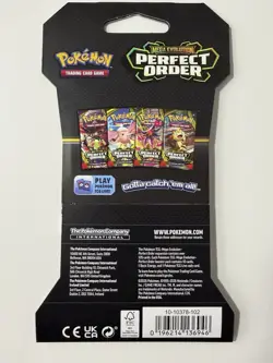 (VERY HEAVY)🔥 31.87g Pokemon Perfect Order Sleeved Booster Pack Factory Sealed✅ - Image 3