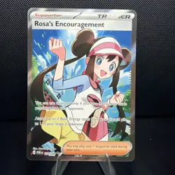 Pokemon TCG Rosa's Encouragement 114/088 POR Trainer Full Art Holo Rare - Image 1