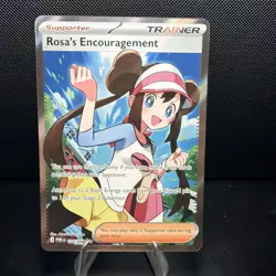 Pokemon TCG Rosa's Encouragement 114/088 POR Trainer Full Art Holo Rare - Image 2