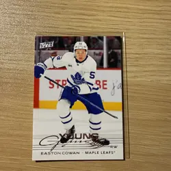 Upper Deck 2025-26 Series 2 Young Guns Easton Cowan #462Toronto Maple Leafs NHL - Image 1