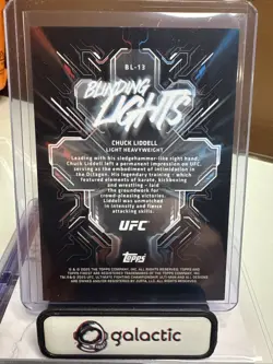 2025 Topps Finest UFC - CHUCK LIDDELL Blinding Lights (Case Hit! 🥶💎) #BL-13 - Image 2