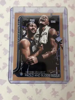 2025-26 Topps Pure Magic Paolo and Suggs Sizzle Gold #/2025 - Image 1