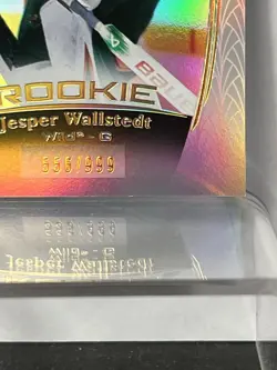2024-25 Upper Deck Stature Jesper Wallstedt Rookie RC #/999 Wild - Image 5