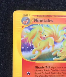 Pokemon TCG Ninetales Rare E-Card Aquapolis 25/147 LP+ Condition WOTC 2003 - Image 2