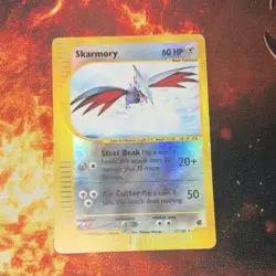 Pokemon Skarmory 027/165 Expedition Base Set Reverse Holo Rare Basic 60 HP Card - Image 1