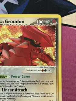 Team Magma's Groudon 9 Celebrations: Classic Collection Stamped Pokemon Card NM - Image 3