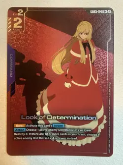 Look Of Determination R+ Alt GD03-114 Gundam TCG Card Foil Steel Requiem Eng - Image 1