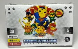 2025 PIKACHU HEROS & VILLAINS FE BOX CARDS - 30 SEALED PACKS Peru Edition Batman - Image 1