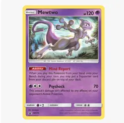 Mewtwo SM214 SM 2019 Promo Holofoil Pokemon Card Near Mint - Image 1