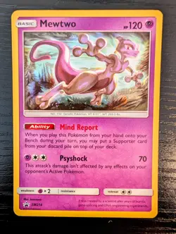 Mewtwo SM214 SM 2019 Promo Holofoil Pokemon Card Near Mint - Image 2