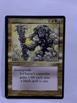 MTG Sol'kanar the Swamp King Legends English "Vintage" - Image 1