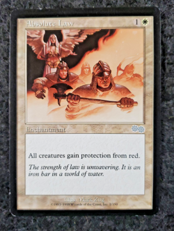 Absolute Law #2 Urza's Saga USG Magic MTG Very light play (DS3D1L1) - Image 1