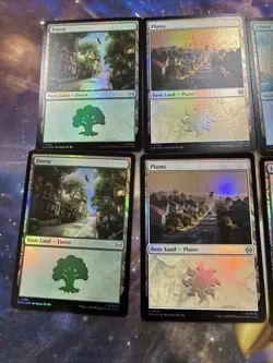 Magic The Gathering - Marvel's Spider-Man Basic Land (Foil) Set X 2 Unplayed - Image 2