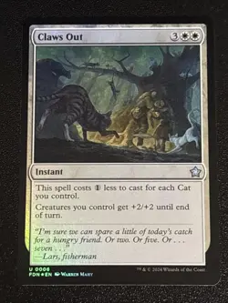 MTG Foundations Claws Out Foil 0006 NM - Image 1