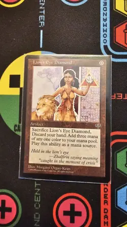 NM Lion's Eye Diamond Mirage Rare Artifact Regular 1996 MTG - Image 1