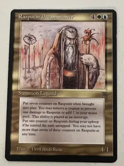 Magic the Gathering MTG Legends Rasputin Dreamweaver LP- (Beta Bob) - Image 1