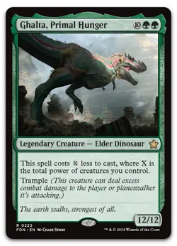 Ghalta, Primal Hunger #222 (NM) Foundations FDN Magic MTG - Image 1