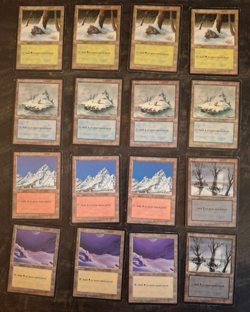 16 - Snow Covered Lands - Ice Age - Magic the Gathering - MTG Cards - Image 1