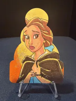 Topps Disney Wonder 2025 Belle Build a Snowman One-of-One Sketch Signed Card - Image 1