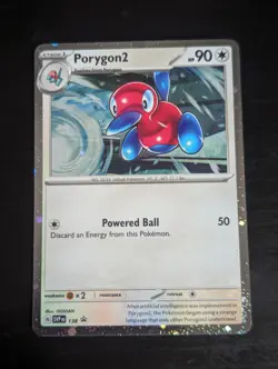Porygon 2 SVP138 Cosmos Holo Stella Crown Blister Promo Pokemon TCG Card NM - Image 1
