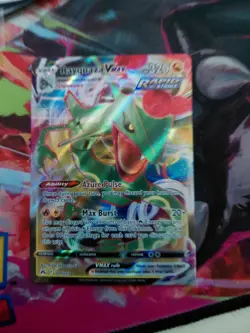 Pokemon TCG Rayquaza VMAX Crown Zenith Card 101/159 Sword & Shield - Image 1