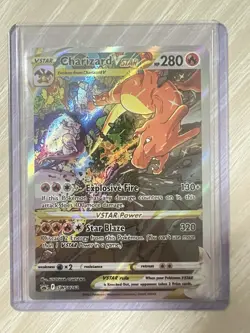 Pokemon Charizard VSTAR SWSH262 Full Art Black Star Promo Holo Card NM Condition - Image 1