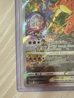 Pokemon Charizard VSTAR SWSH262 Full Art Black Star Promo Holo Card NM Condition - Image 4