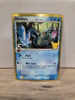 Mimikyu SWSH136 Black Star Holo Promo Pokemon TCG Card 25th Celebrations - Image 1