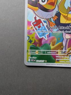 Pokemon TCG Ionos Wattrel 231/217 Ascended Hero’s Illustration Rare - Image 4