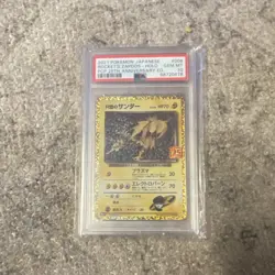 Pokemon Rocket's Zapdos Challenge Darkness Holo Japanese PSA 10 #008 25th Anniv - Image 3
