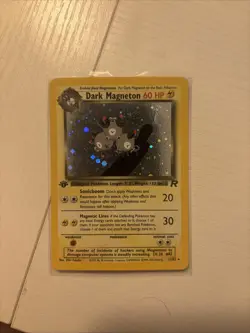 Pokemon Dark Magneton TCG Holo Rare 1st Edition 11/82 Near Mint - Image 1
