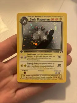 Pokemon Dark Magneton TCG Holo Rare 1st Edition 11/82 Near Mint - Image 3