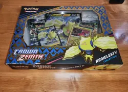 Pokemon TCG Crown Zenith Regieleki V Collection Box - Image 1