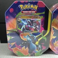 Pokemon TCG Mega Charizard X & Y Tins Sealed SET Of 2 Phantasmal Flames NEW 🔥 - Image 2