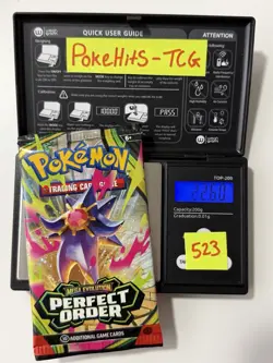 (HEAVY)🔥 22.60g Pokemon TCG Perfect Order Booster Pack Factory Sealed✅ - Image 1