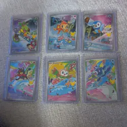 Pokemon First Partner Illustration Collection Series 1 Gen 4 & 7 Alola Sinnoh - Image 1