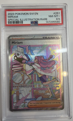 2023 POKEMON SVI EN-SCARLET & VIOLET SPECIAL ILLUSTRATION RARE MIRIAM PSA 8.5 - Image 1