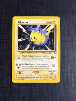 Pikachu - 70/111 - Common - Neo Genesis Pokemon - - Vintage WOTC - MP - Image 1
