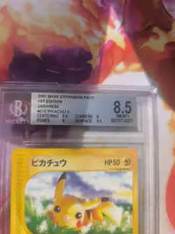 Pokemon Karte Card Pikachu Base Expansion Set Expedition japan Beckett BGS 8.5 - Image 4