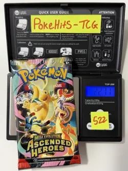 (VERY HEAVY)🔥 22.71g Pokemon TCG Ascended Heroes Booster Pack Factory Sealed✅ - Image 1