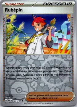 Carte Pokemon Dresseur Rubepin 105/131 Reverse - 2025 - Image 1