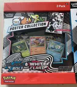 Black Bolt & White Flare 2-Pack Poster Binder Sam’s Club Pokemon Bundle SEALED - Image 2