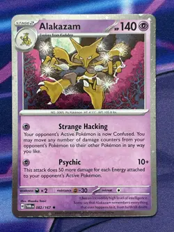 Alakazam 082/167 Knockout Collection Promo Cosmos Holo Pokemon NM - Image 1