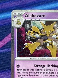 Alakazam 082/167 Knockout Collection Promo Cosmos Holo Pokemon NM - Image 2