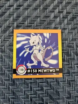 1999 Pokemon Artbox Stickers Mewtwo Sticker Vintage #150 - Image 1