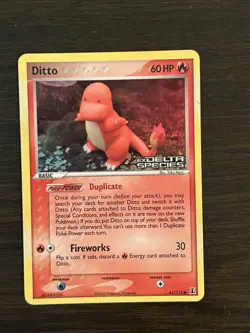Pokemon EX Delta Species Ditto Charmander Stamped 61/113 Reverse Holo - Image 1