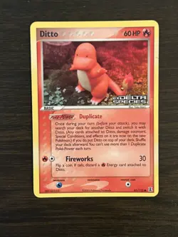 Pokemon EX Delta Species Ditto Charmander Stamped 61/113 Reverse Holo - Image 2