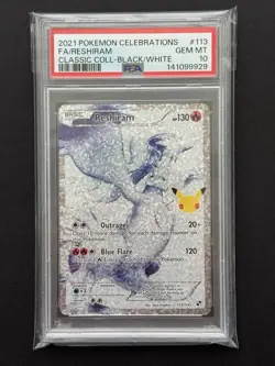 Pokemon Reshiram 113/114 Celebrations: Classic Collection PSA 10 GEM MINT - Image 1
